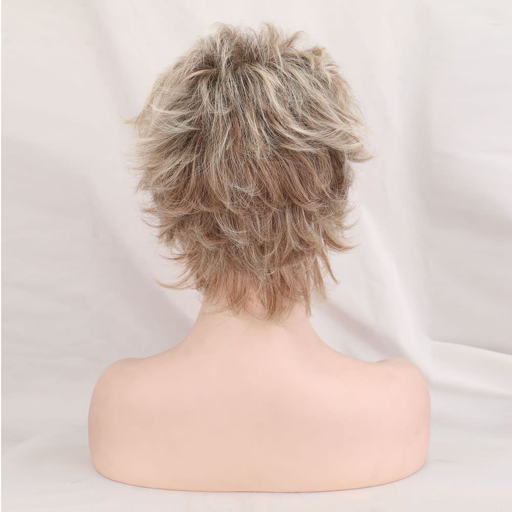 Golden Brown Melange Short Hair view 3