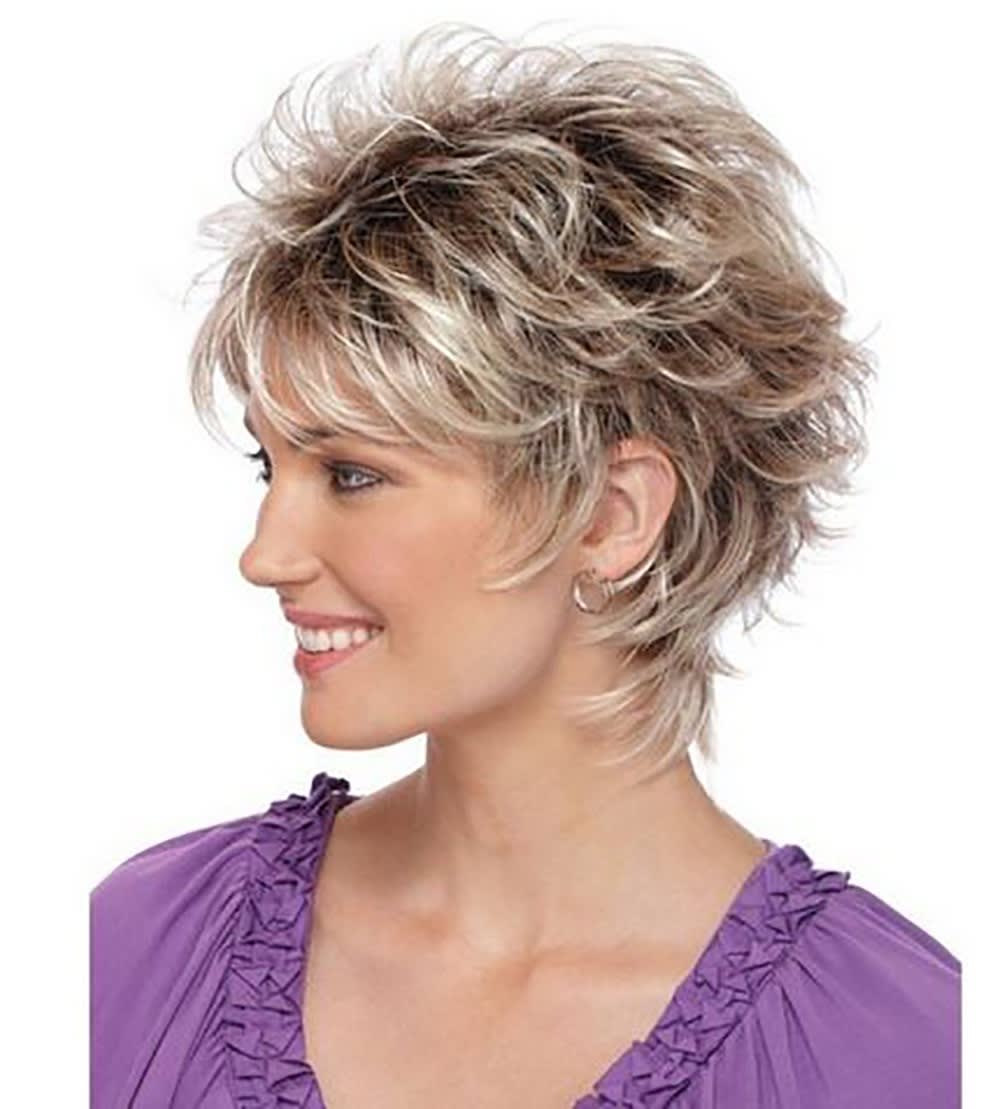 Golden Brown Melange Short Hair view 5