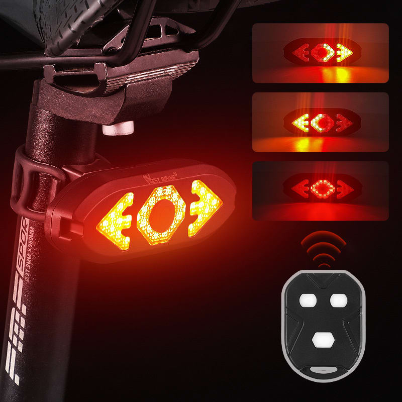Smart Remote Control Turn Signal Rechargeable Tail Light Night Mountain Bike With Horn Warning Light view 5