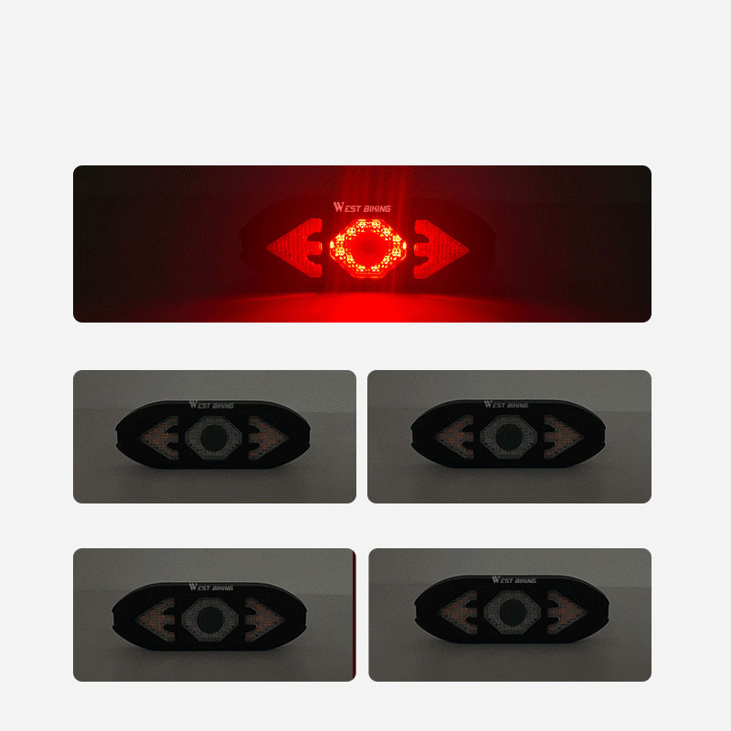 Smart Remote Control Turn Signal Rechargeable Tail Light Night Mountain Bike With Horn Warning Light view 4