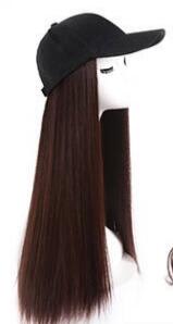 Hat Wig Ladies Long Hair One Big Wave Curly Hair Headgear Fashion Hat With Wig Net Red view 7