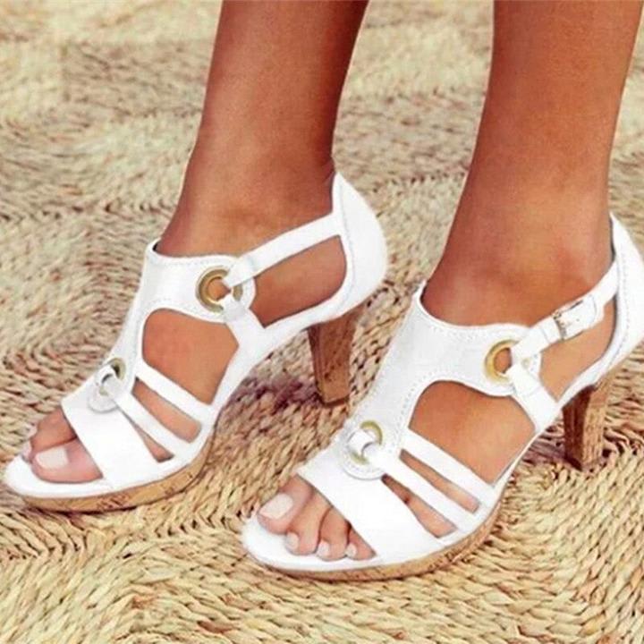 Women's High-heeled Sandals With Round Toe view 5