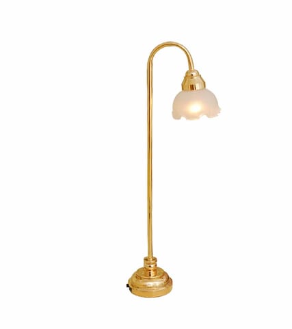 Dollhouse Dollhouse Mini Flower Shade LED Floor Lamp Battery Type Without Cord view 2