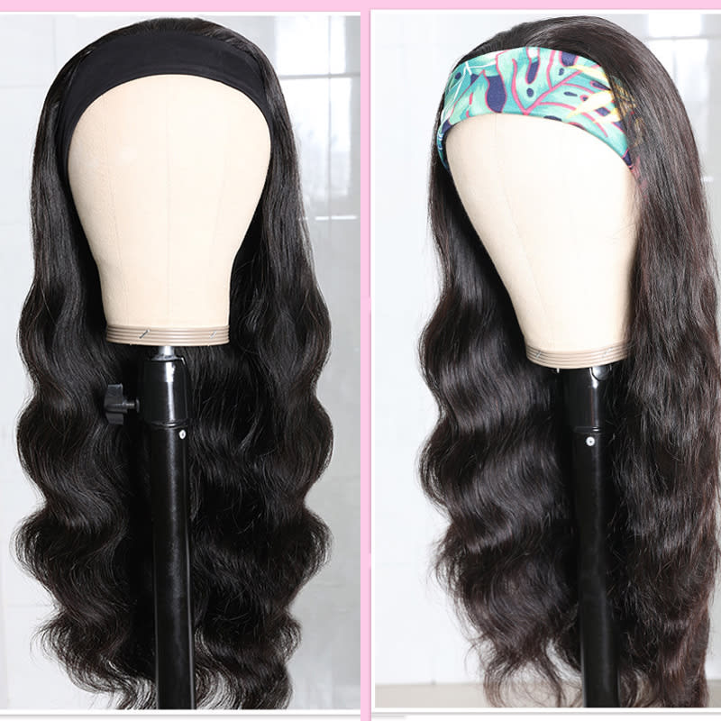 Long Curly Hair Black Mid-section Big Wave Synthetic Headgear view 2