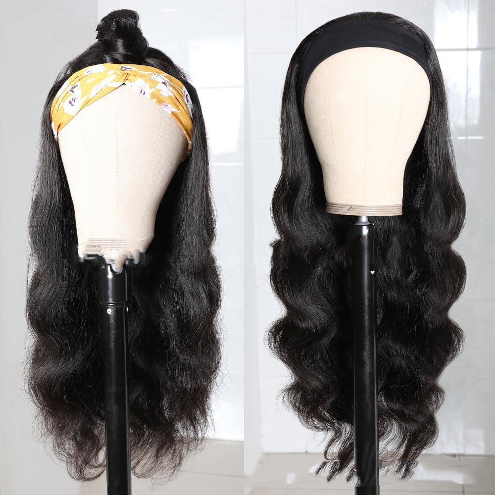 Long Curly Hair Black Mid-section Big Wave Synthetic Headgear view 4