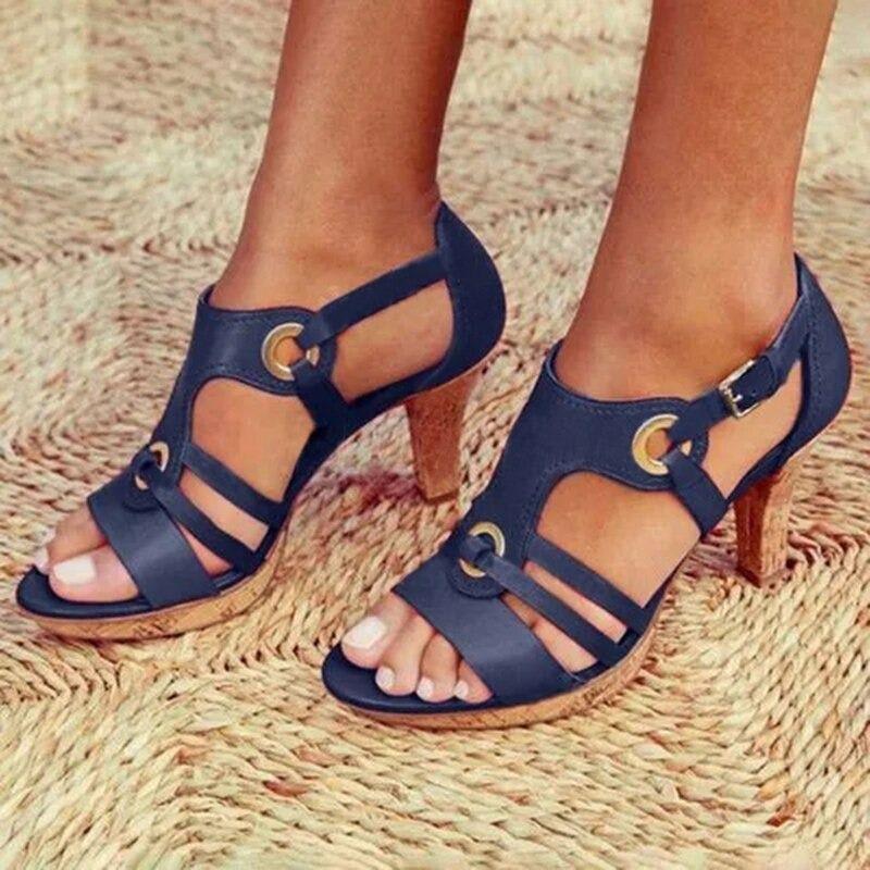 Women's High-heeled Sandals With Round Toe view 6