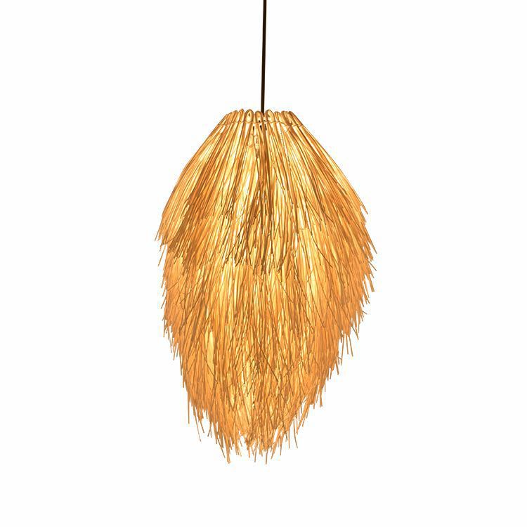 Idyllic Hotel Rattan Chandelier Creative Pine Cone Chandelier view 6