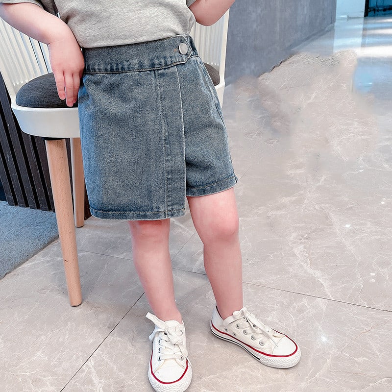 Korean Style Personality Virgin Denim Shorts view 4