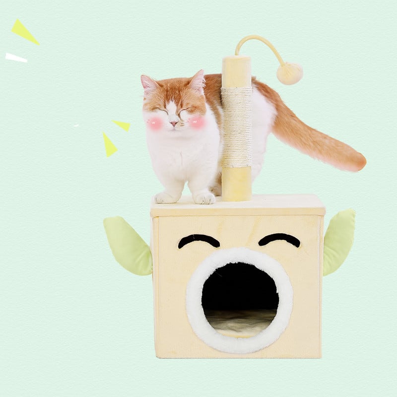 Playable And Sleepy Cat New Product Grinding Claw Toy Scratching Post view 2