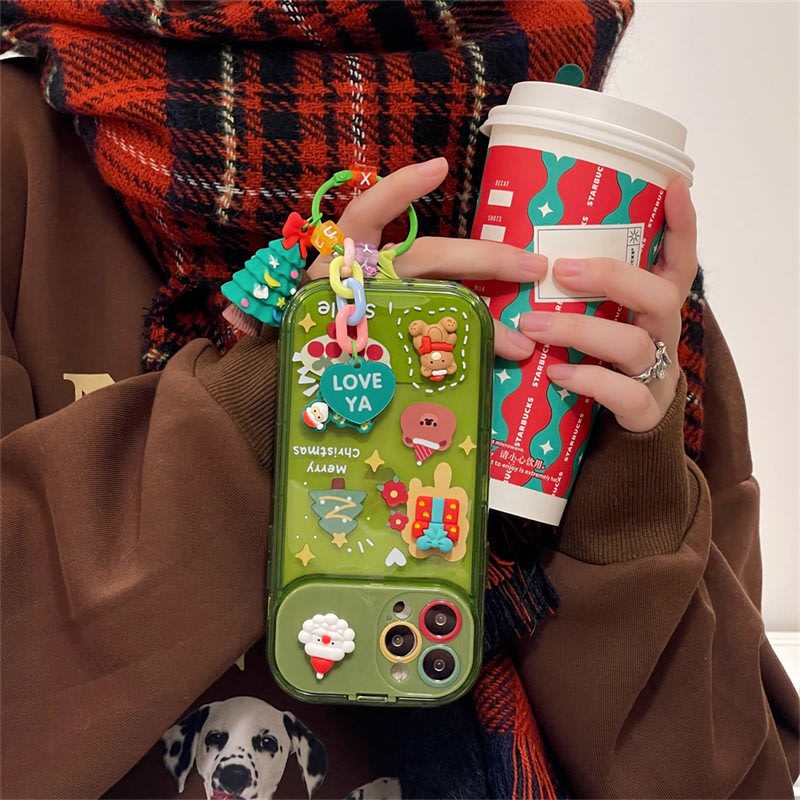 Plastic Christmas Stereo Doll Pendant Phone Case view 4