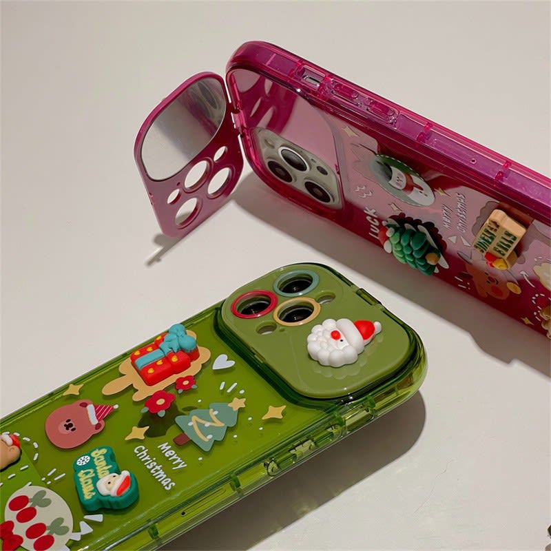 Plastic Christmas Stereo Doll Pendant Phone Case view 1