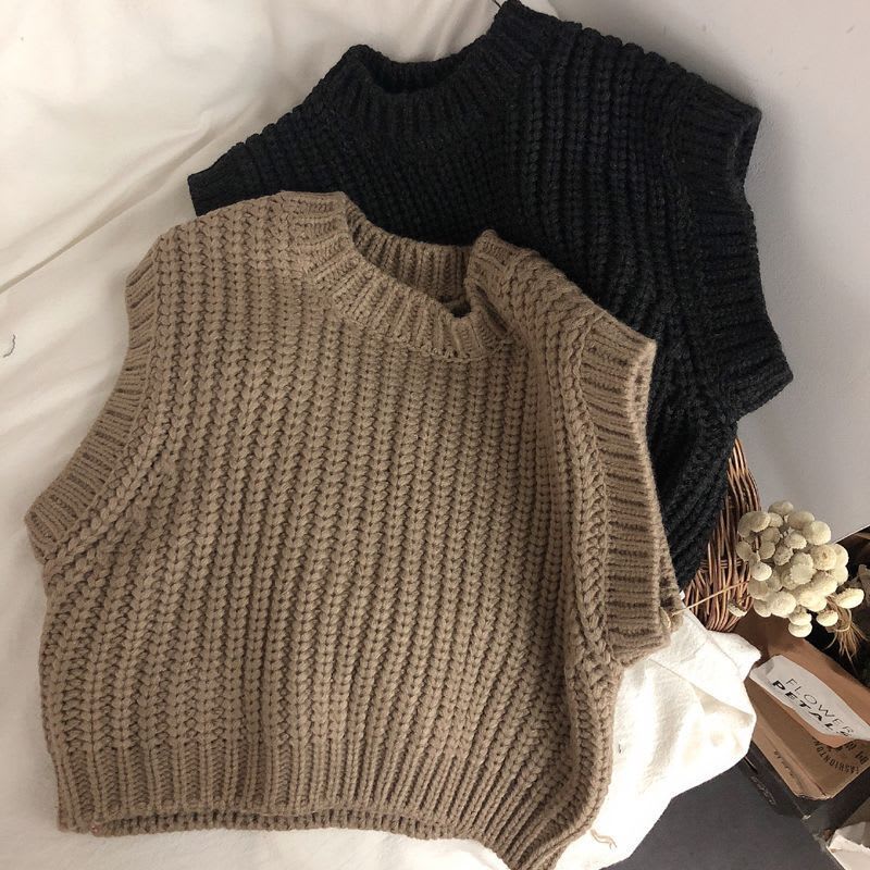 Children's Thick Stripe Thickened Wool Vest Pullover Sweater For Boys And Girls view 10