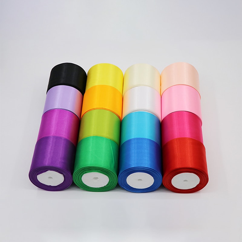 8CM Wide Ribbon Silk Colored Ribbons Wedding Supplies view 33