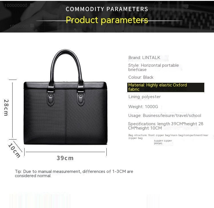Office Handbag Portable Briefcase File Bag view 8
