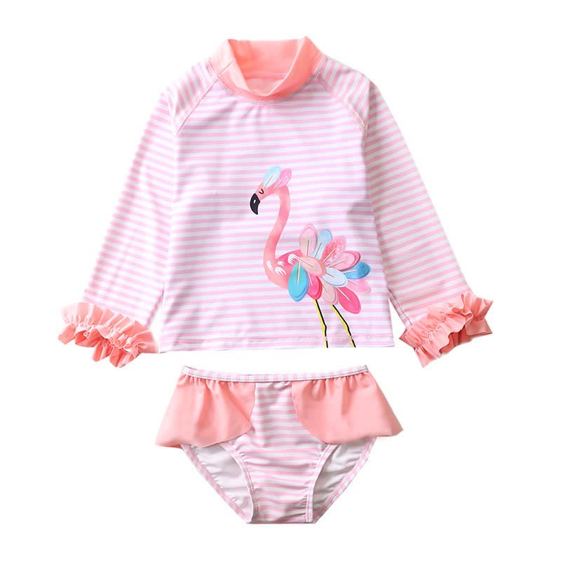 Children's Swimsuit Female Sun Protection Girls' Two-piece Swimsuit view 6