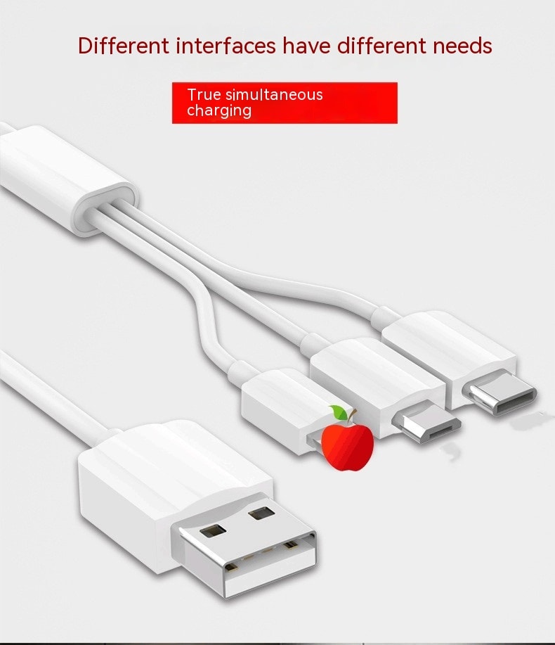 One-to-three Short-line Data Cable Three-in-one Multi-function view 6