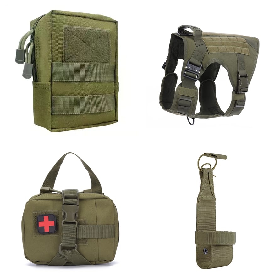 Tactical Dog Clothes Quick Disassembly Dog Vest Outdoor Pet Training Clothes view 8