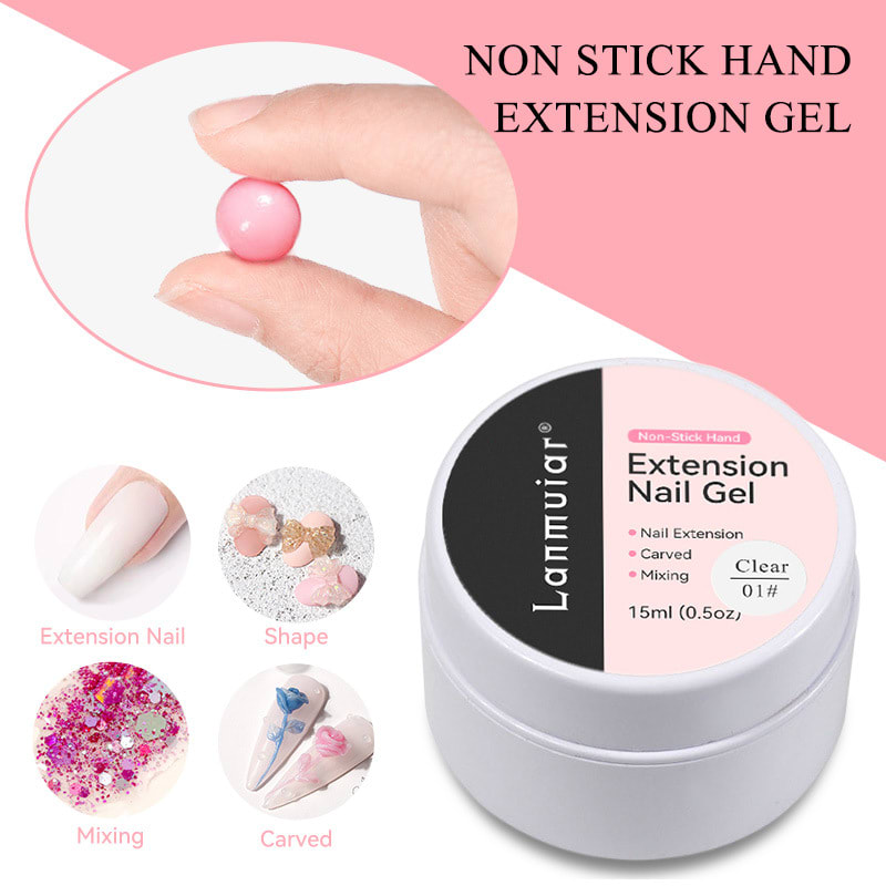 Non-stick Hand Pinch Shaping UV Nail Extension view 4