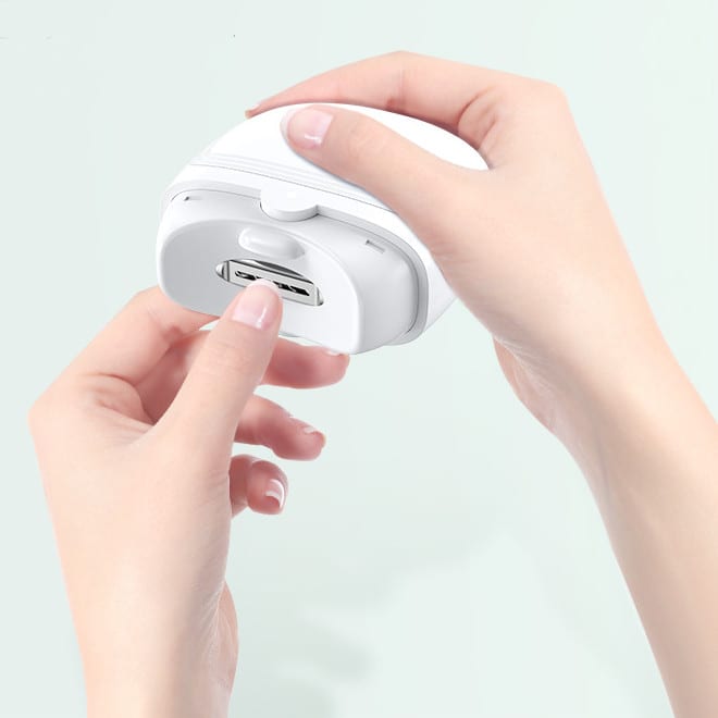 Electric Nail Scissors Rechargeable Mini Nail Clippers For Children Adults Automatic Nail Trimmer Manicure Polishing With Light view 11