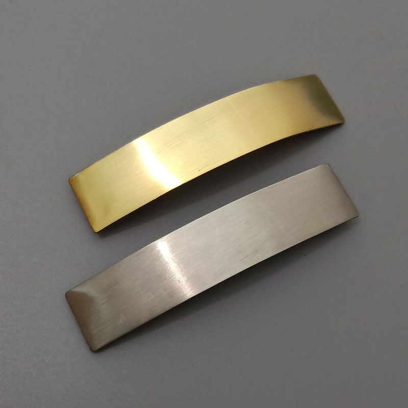 Brushed Metal Barrettes European American Simple Versatile Temperament Ins Fashion Normcore Style Ponytail Clip view 2