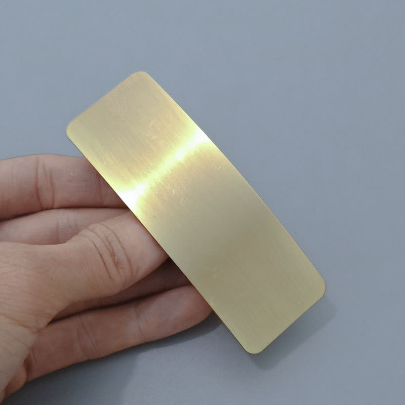 Brushed Metal Barrettes European American Simple Versatile Temperament Ins Fashion Normcore Style Ponytail Clip view 9