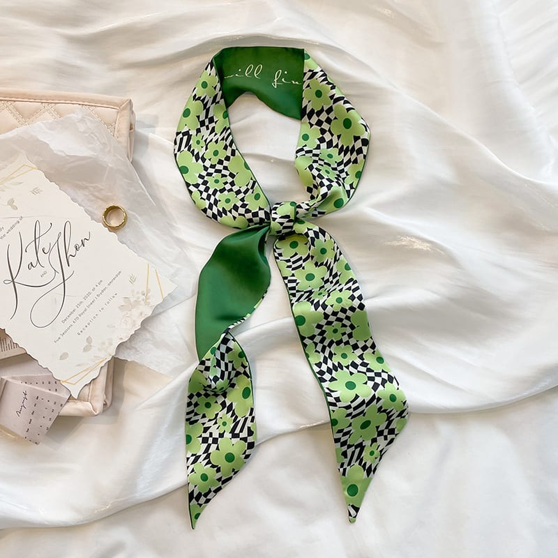 Women's Small Long Ribbon Decorative Scarf Ribbon view 7