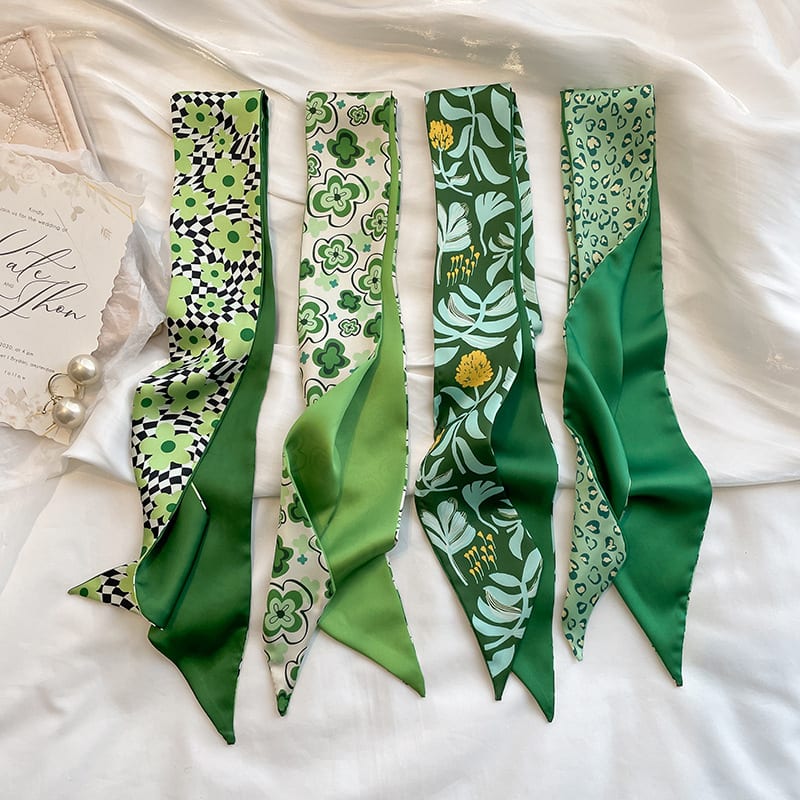 Women's Small Long Ribbon Decorative Scarf Ribbon view 4