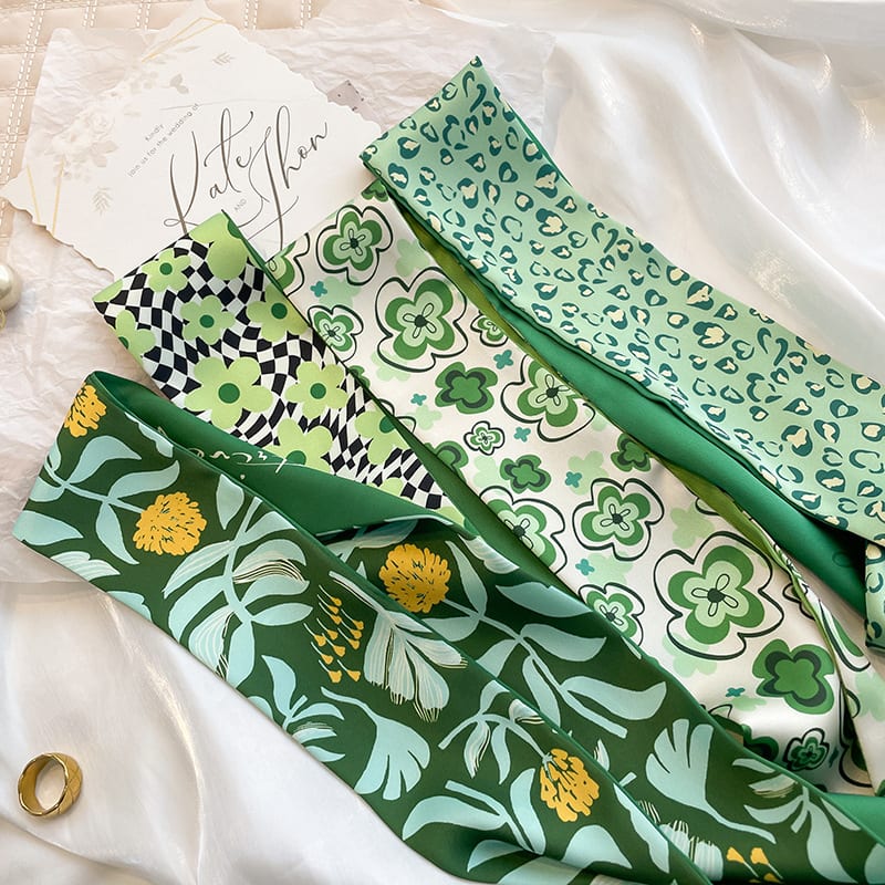 Women's Small Long Ribbon Decorative Scarf Ribbon view 14