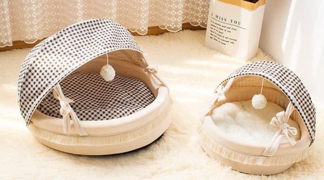 Pet Cradle Four Seasons Kennel Lattice Cat Bed view 10