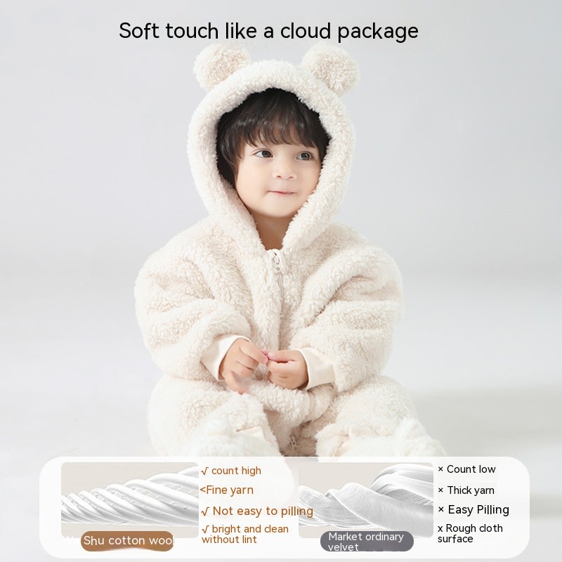 Lambswool Baby Jumpsuit Outer Wear view 11