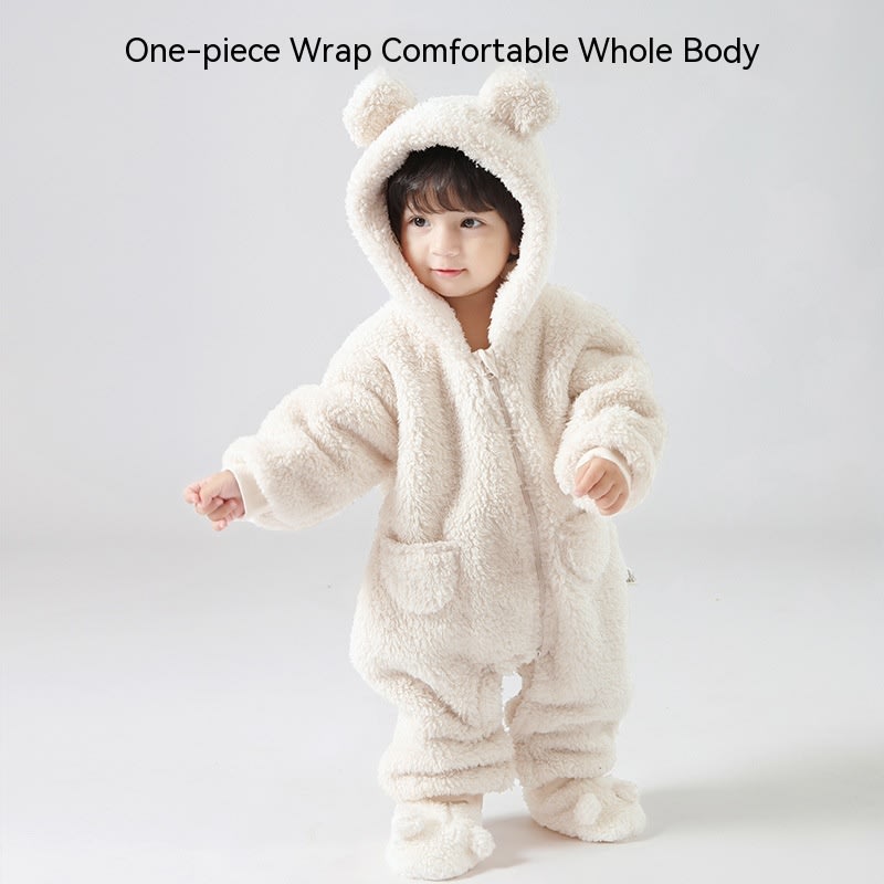 Lambswool Baby Jumpsuit Outer Wear view 2