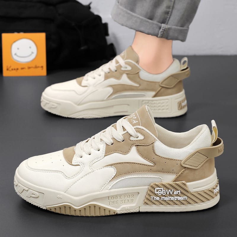 New Breathable White Shoes For Men view 4