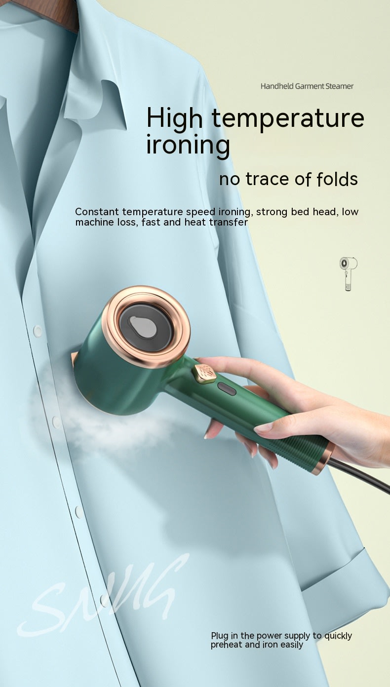 Mini Portable Handheld Garment Steamer Fabric Steam Iron For Clothes Travel Home Appliances Vertical US Plug Ironing Machine view 2