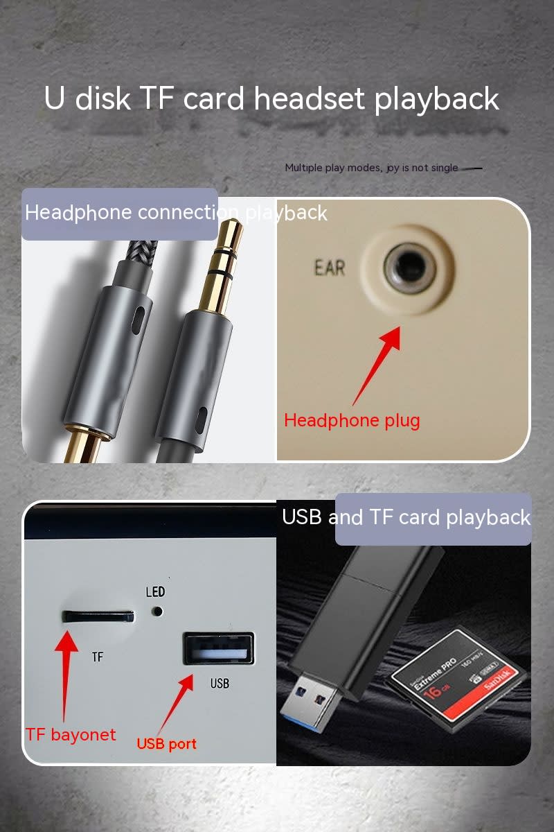 Speaker Signal Strong Stereo Portable Radio