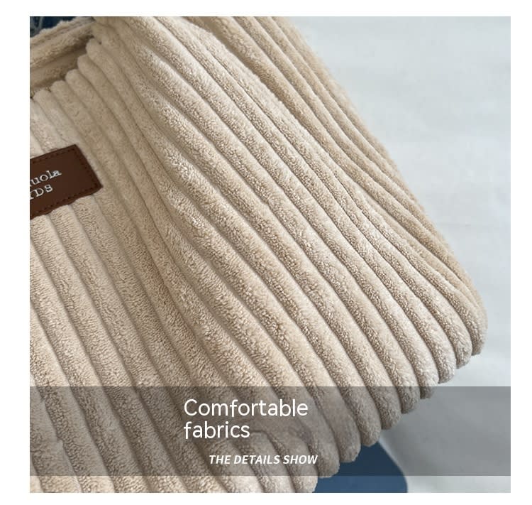 Retro Large Capacity Shoulder Bag Casual Simple Portable Shopper Tote Bag Corduroy Solid Commuter Zipper Women's Handbag view 40