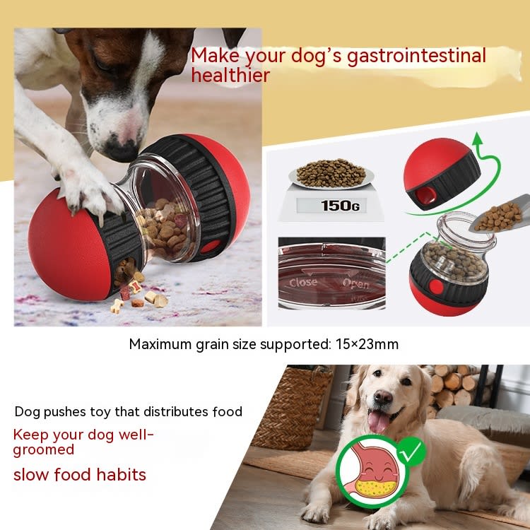 Food Dispensing Dog Toy Tumbler Leaky Food Ball Puzzle Toys Interactive Slowly Feeding Protect Stomach Increase Intelligence Pets Toy Pet Products view 16