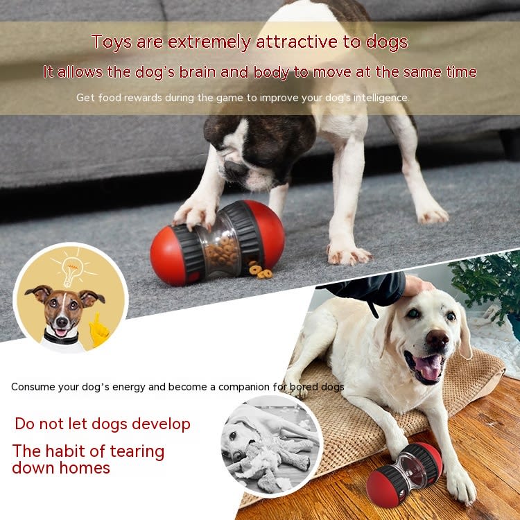 Food Dispensing Dog Toy Tumbler Leaky Food Ball Puzzle Toys Interactive Slowly Feeding Protect Stomach Increase Intelligence Pets Toy Pet Products view 15