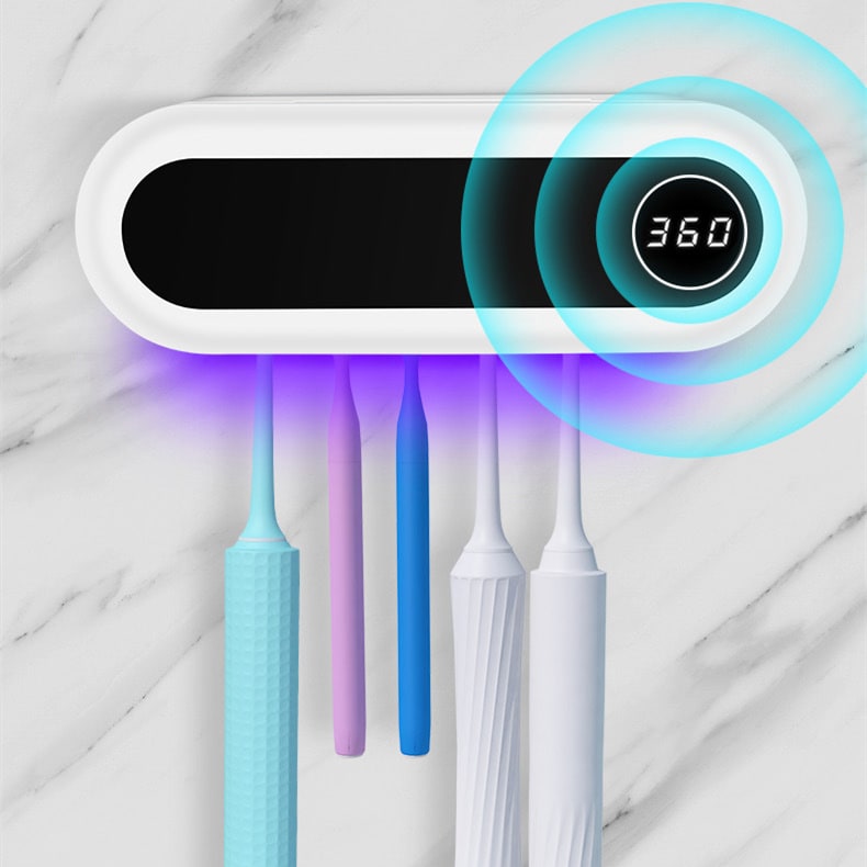 Wall Mounted Toothbrush Holder Smart Toothbrush UV Sterilizer Holder Toothpaste Dispenser Squeezer For Bathroom Accessories view 9