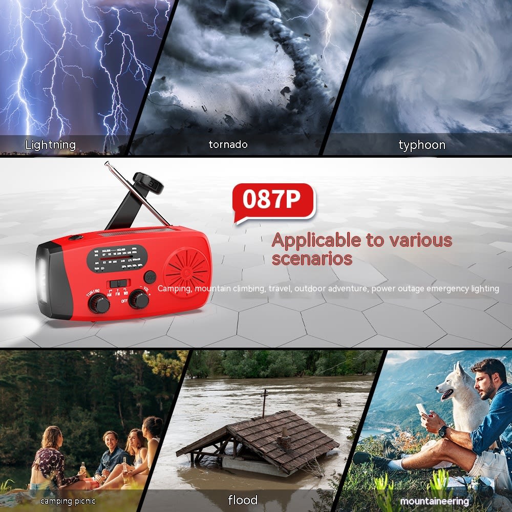 Multi Functional Solar Powered Portable Emergency Radio view 7