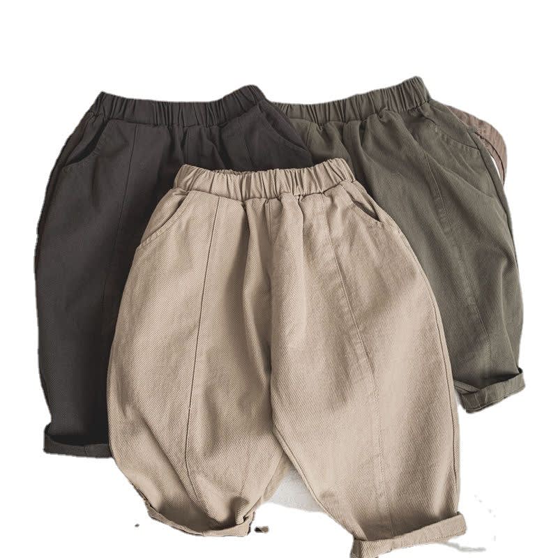 Children's Line-pressing Casual Pants Boys And Girls Baby Pants Spring And Autumn Clothing view 3