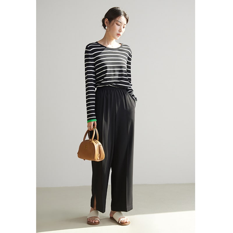 Plus Size Women's Simple Commute All-matching Straight Casual Pants view 11