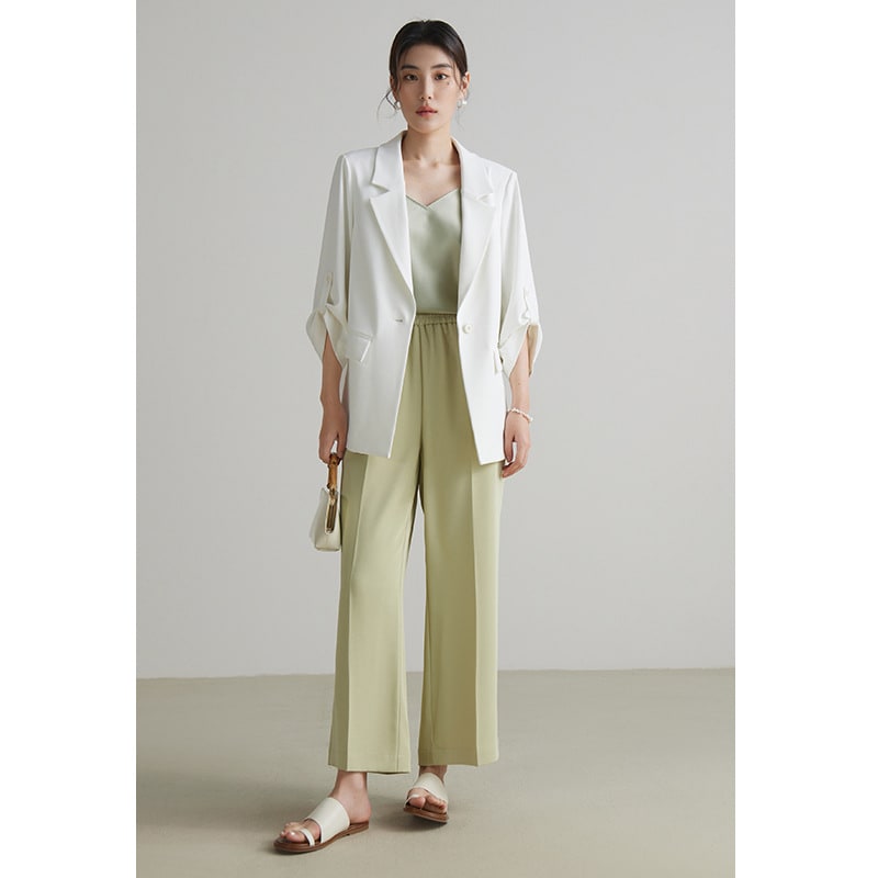 Plus Size Women's Simple Commute All-matching Straight Casual Pants view 5
