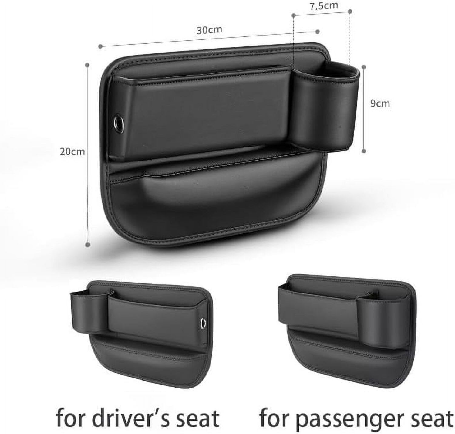 Car Seat Storage, New Upgraded Car Seat Storage Box With Cup Holder, Seat Gap Storage Box, Cup Holder Gap Bag For Car, Adjustable Car Seat Storage Box view 8