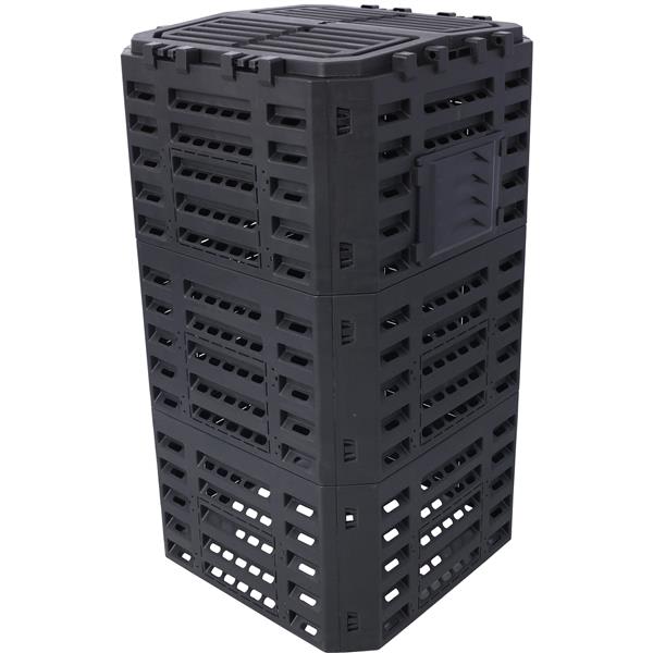 Garden Compost Bin Made From Recycled Plastic - 132 Gallons view 6