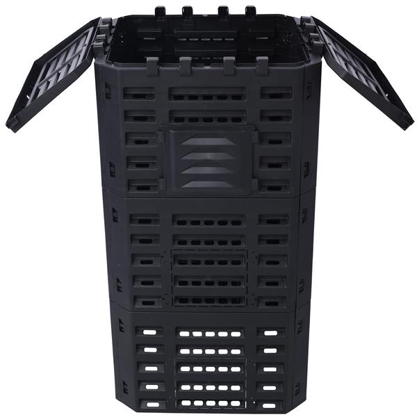 Garden Compost Bin Made From Recycled Plastic - 132 Gallons view 4