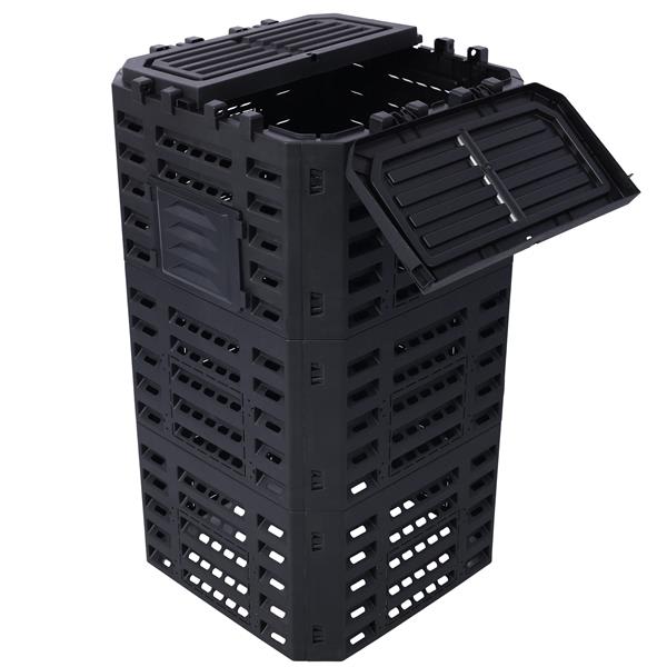 Garden Compost Bin Made From Recycled Plastic - 132 Gallons view 8
