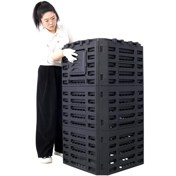 Garden Compost Bin Made From Recycled Plastic - 132 Gallons view 5