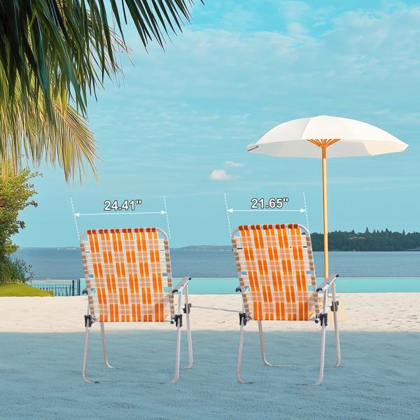 2pcs, Folding Beach Chairs view 11