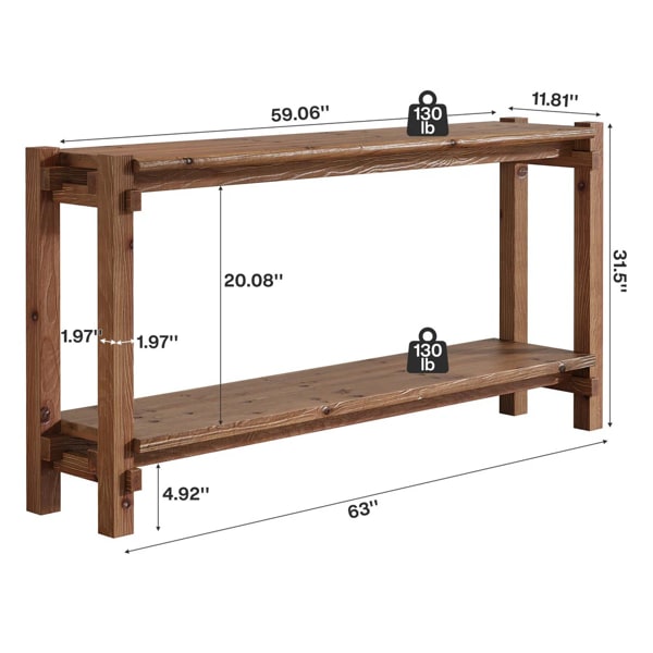 Long Console Table view 3