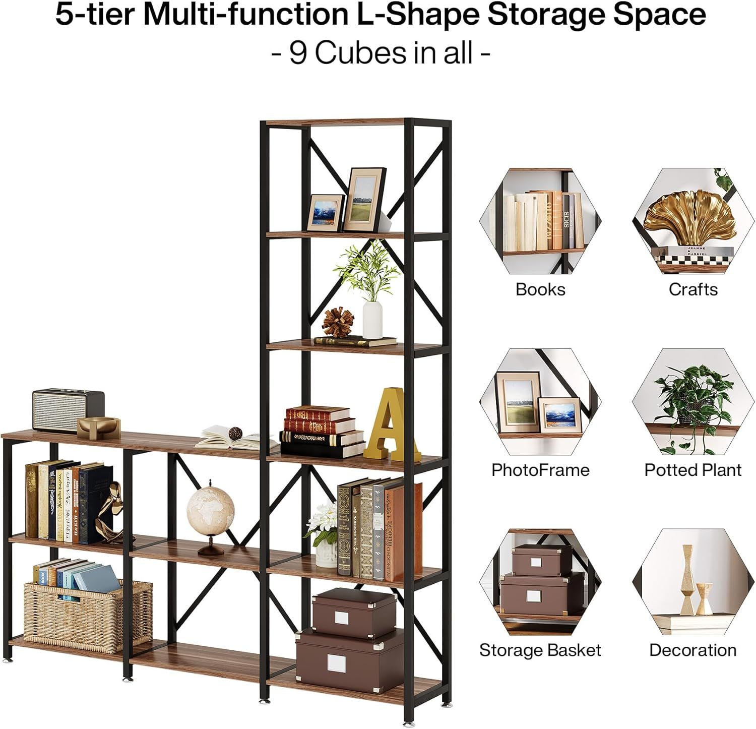 Bookshelf,Storage Rack,Multifunctional Rack view 2